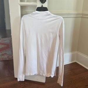 Athleta long sleeve ribbed hooded shirt